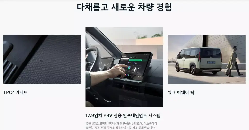 기아 PV5 전격 공개!! 출시일 제원 보조금 혜택까지 완벽 분석 3 기아 PV5