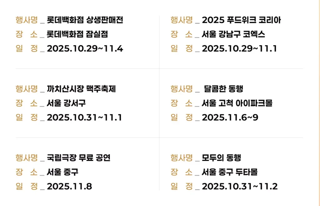 코리아 그랜드 페스티벌 2025 할인 총정리ㅣ온누리 상품권으로 광주, 부산, 대구 쇼핑 혜택 받는 법 3 코리아 그랜드 페스티벌