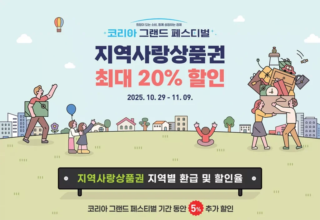 코리아 그랜드 페스티벌 2025 할인 총정리ㅣ온누리 상품권으로 광주, 부산, 대구 쇼핑 혜택 받는 법 4 코리아 그랜드 페스티벌